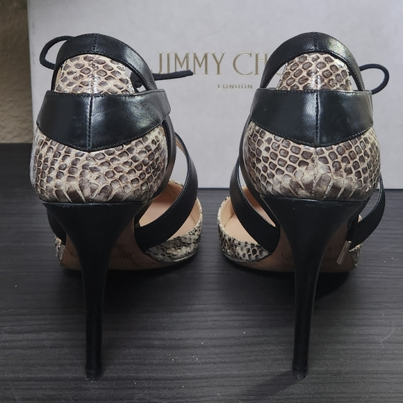 Jimmy Choo Pointed Toe Heels, Lace-up Stilettos, Jimmy Choo Shoes Pumps - Picture 4 of 8